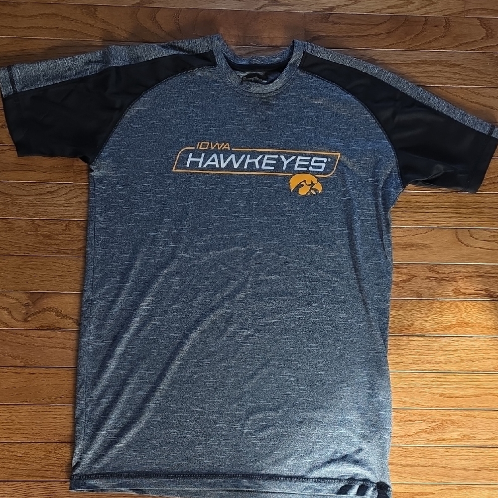 Champion Iowa Hawkeyes Gray and Black Tee